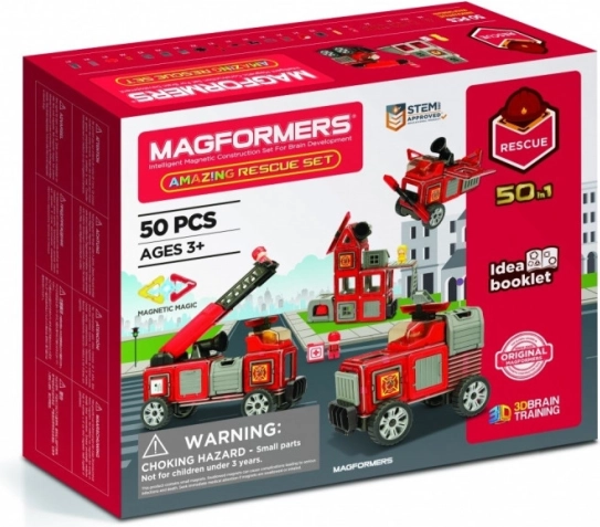 Κατασκευαστικό σετ διάσωσης Magformers 50 τεμάχια