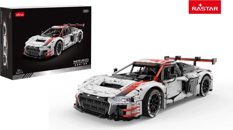 Μοντελιστικό σετ αυτοκινήτου RASTAR Audi R8 LMS GT3 1:8 λευκό