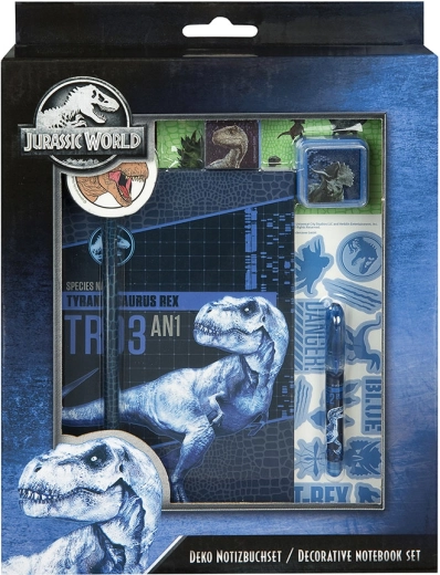 Δημιουργικό σετ σημειωματάριων με θέμα JURASSIC WORLD