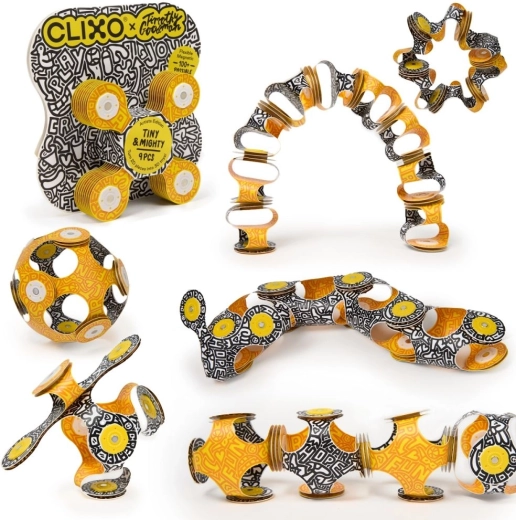 CLIXO Tiny & Mighty Artist Edition Timothy Goodman μαγνητικό σετ κατασκευών – 9 κομμάτια