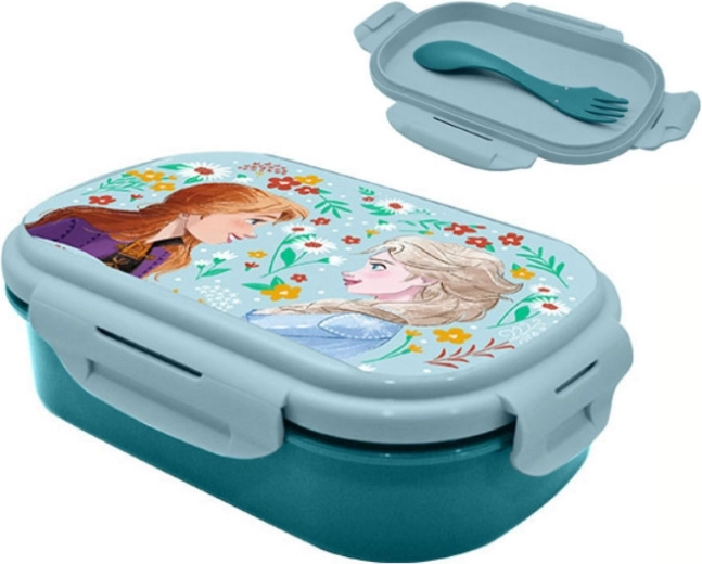 Δοχείο σνακ Frozen με σετ μαχαιροπίρουνων 2σε1