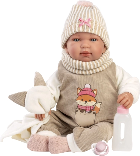 Llorens New born ρεαλιστική κούκλα μωρό με ήχους 44 cm
