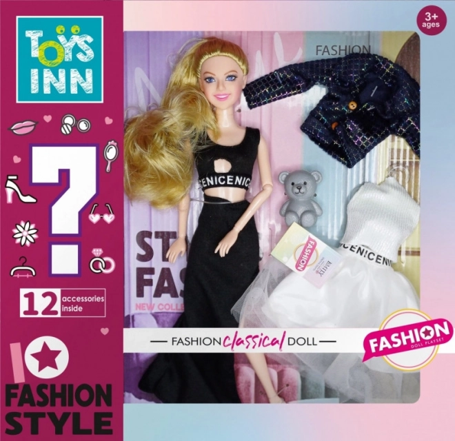 Κούκλα Emily Fashion μαύρη