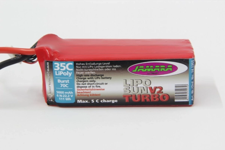 Μπαταρία LiPo LipoSun V2 22,2 V 5000 mAh 111 Wh 35C/70C με υποδοχή εξισορρόπησης GPR 6N