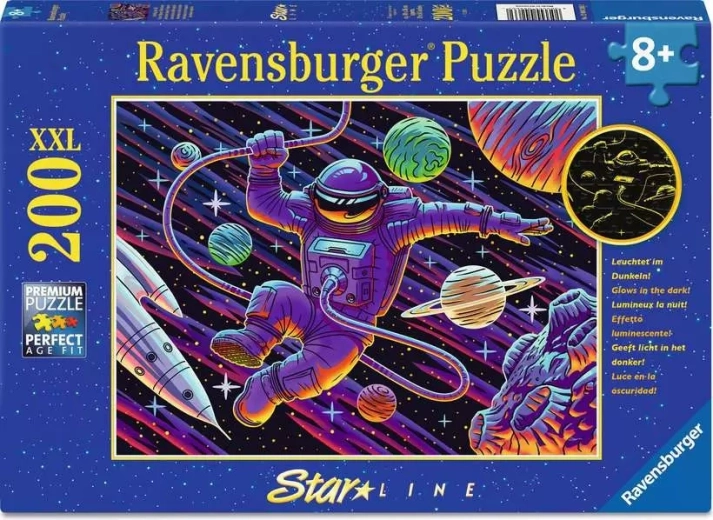 Ravensburger φωσφορίζον παζλ Εκδρομή στο διάστημα XXL 200 κομμάτια