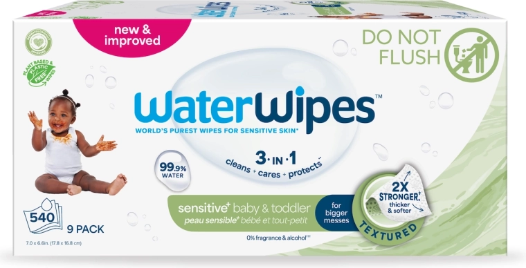 Υγρά μαντηλάκια WaterWipes Baby & Toddler 3σε1 9×60 τεμ. (540 τεμ.)