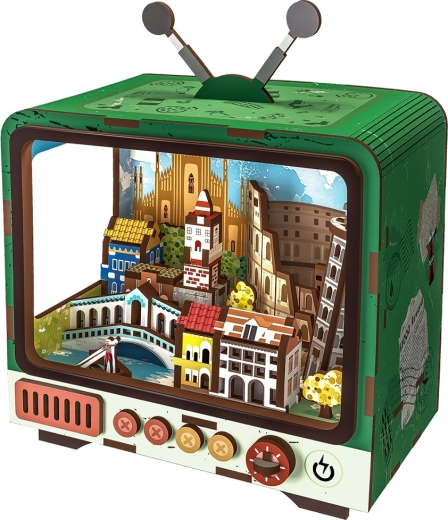 2Kids Toys 3D ξύλινο παζλ/κατασκευή retro TV Βενετία