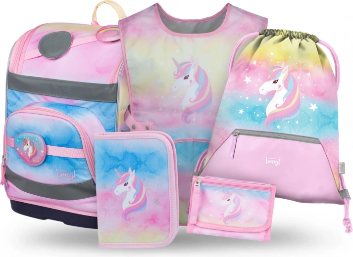 BAAGL σετ 5 Zippy Plus Rainbow Unicorn