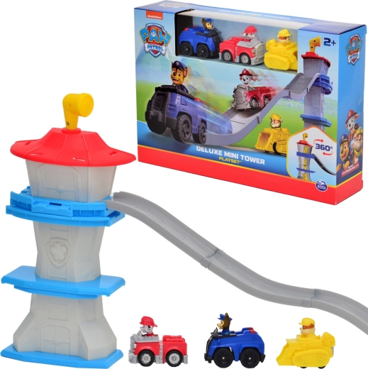 PAW Patrol deluxe πύργος 3σε1 με πίστα και 3 αυτοκινητάκια