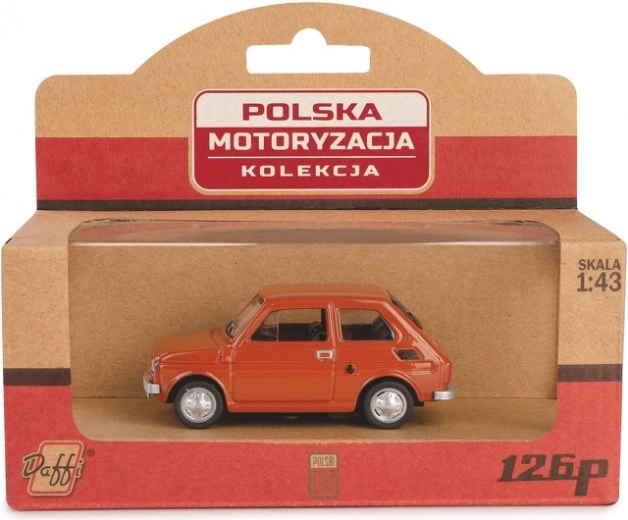 Μοντέλο αυτοκινήτου FIAT 126p PRL καφέ 1:43