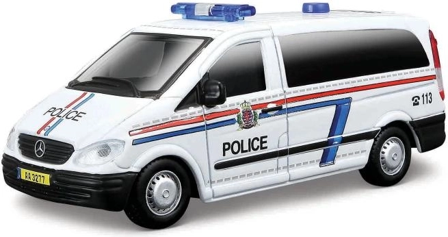 Ρεαλιστικά αστυνομικά βαν με λεπτομερείς εκτυπώσεις