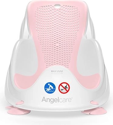 Angelcare ξαπλωτήρι μπάνιου FIT ανοιχτό ροζ