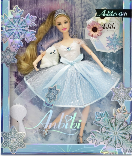 Anbibi λουλουδένια κούκλα Lucinka 28 cm