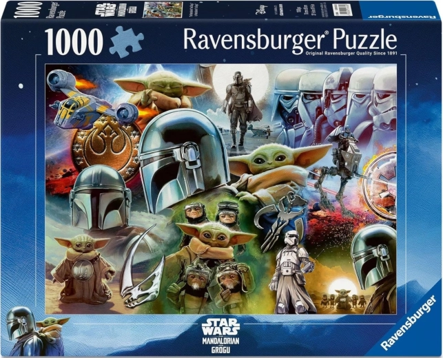 Παζλ Ravensburger Star Wars: Mandalorian και Grogu 1000 κομμάτια