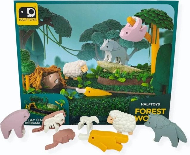 Μαγνητικές φιγούρες Half Toys δασικός κόσμος