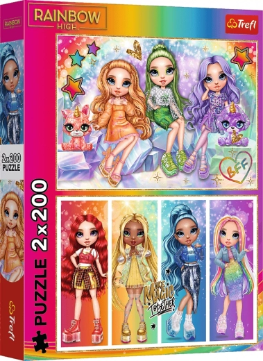 Παζλ 2×200 – κούκλες RAINBOW HIGH (ουράνιο τόξο)