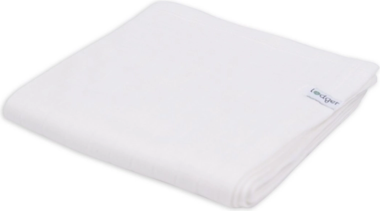 Lodger swaddler από οργανικό βαμβάκι Solid Cloud Dancer 70 × 70 cm - 1 τεμάχιο