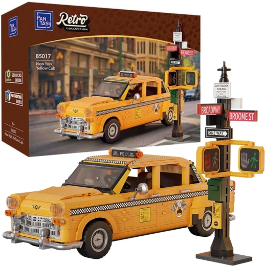 Κατασκευαστικό σετ Pantasy κίτρινο ταξί Yellow Cab 36,5 cm, 1601 κομμάτια