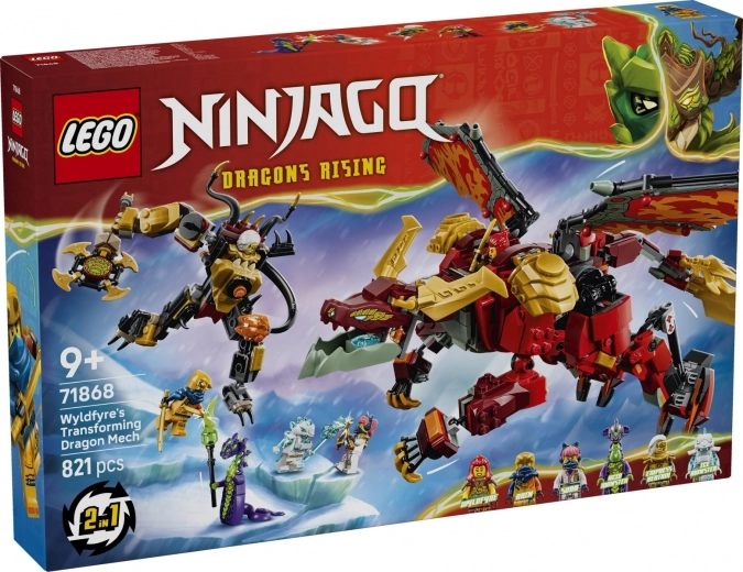 LEGO NINJAGO μεταμορφούμενος δρακο-μηχανισμός Wyldfyre