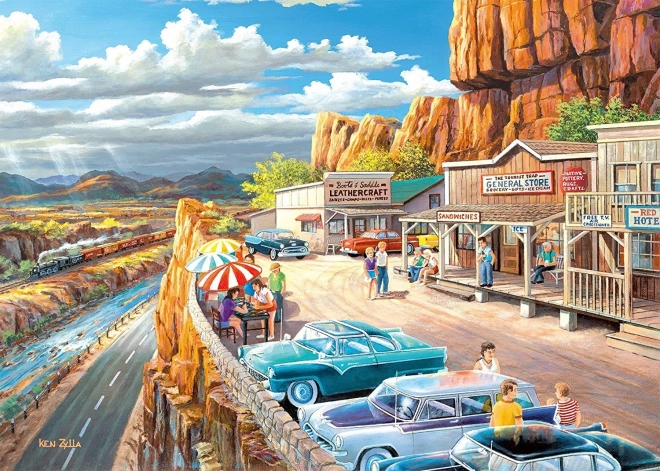 Ravensburger παζλ Στάση στο σημείο θέας XXL 500 κομμάτια