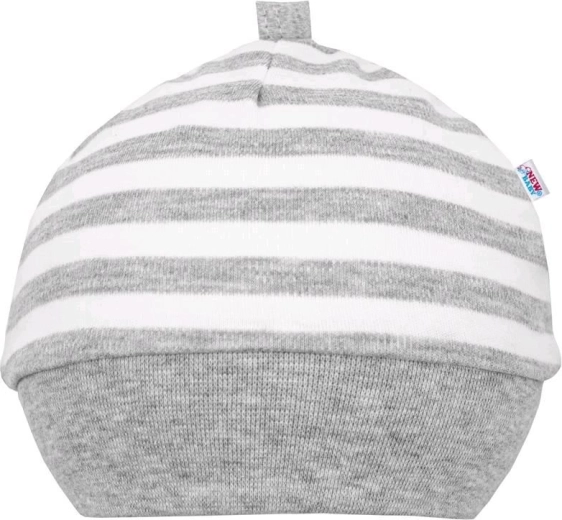 Βαμβακερό βρεφικό σκουφάκι NEW BABY Zebra Exclusive (6–9 μηνών, μέγεθος 74)