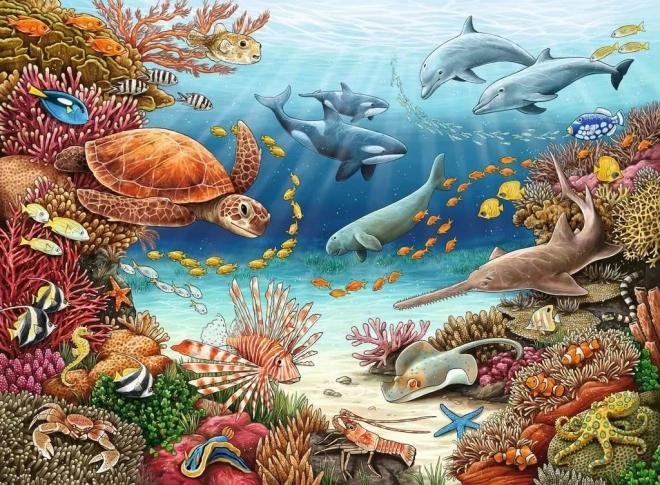 Παζλ Ravensburger Υποβρύχια ζωή XXL 150 κομμάτια