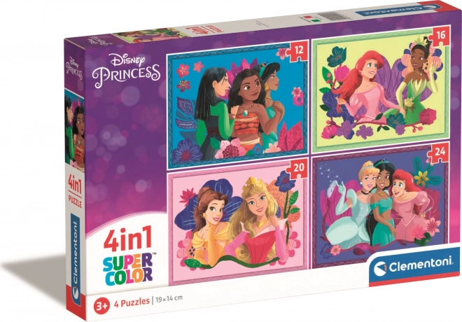 Παζλ Clementoni Disney Πριγκίπισσες 4 σε 1