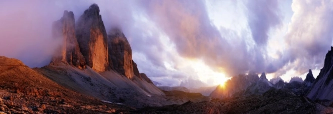 Πανοραμικό παζλ Tre Cime Δολομίτες Heye 1000 κομμάτια
