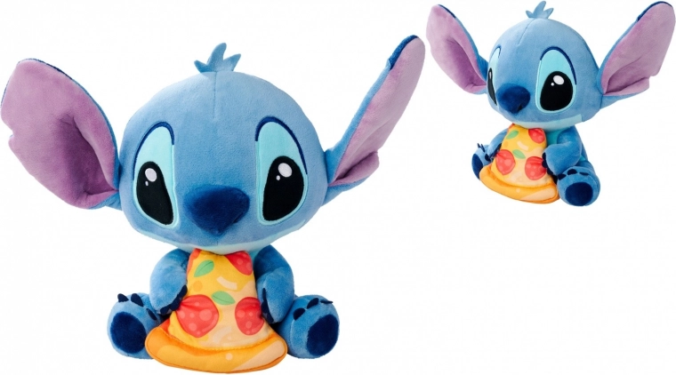 Λούτρινο Disney Stitch με πίτσα 25 cm