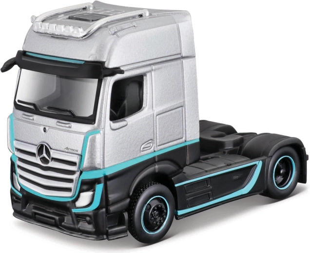 Maisto Mercedes-Benz Actros 1851 custom rigs ασημί-μαύρο 1:64
