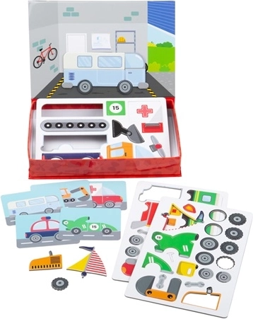 Bigjigs Toys μαγνητικό παζλ μηχανικός