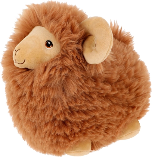 Keel Toys Keeleco καφέ προβατάκι από οικολογικό βελούδινο ύφασμα 18 cm