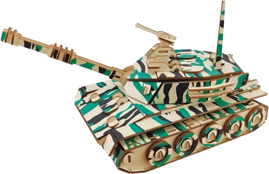 Woodcraft ξύλινο 3D παζλ – μεγάλο τανκ