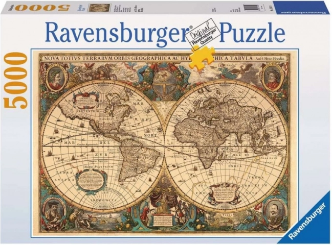 Παζλ Ravensburger παλιός χάρτης του κόσμου 5000 κομμάτια