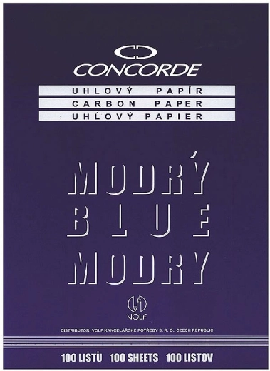 Καρμπόν χαρτί CONCORDE A4, μπλε, 100 φύλλα