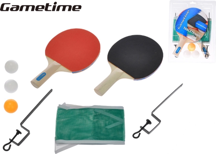 Σετ επιτραπέζιας αντισφαίρισης Gametime με δίχτυ, 2 ρακέτες και 3 μπαλάκια