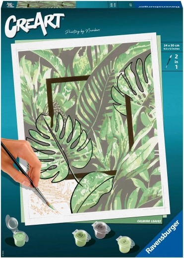 CreArt Calming Leaves σετ ζωγραφικής