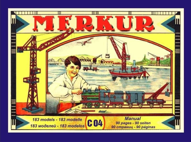 Μεταλλικό κατασκευαστικό σετ MERKUR classic – 183 μοντέλα