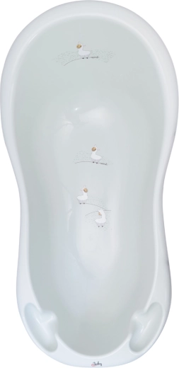 Σχεδιαστική παιδική μπανιέρα MALTEX Minimal 84 cm με αντιολισθητικό φινίρισμα, αλογάκι – Ατσάλινο γκρι
