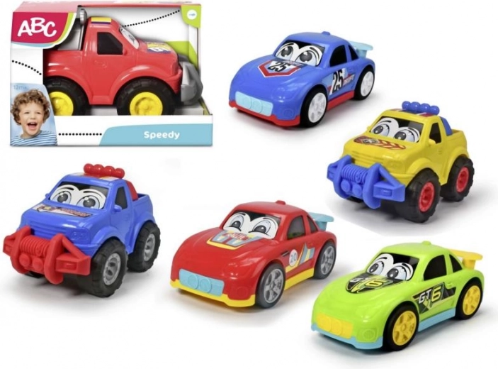 Abc speedy αυτοκίνητο για τα μικρότερα 27 cm – σετ αγωνιστικών και φορτηγών αυτοκινητακίων (6 είδη)