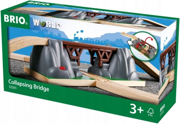 Brio World σιδηροδρομική γέφυρα με αναδιπλούμενο τμήμα