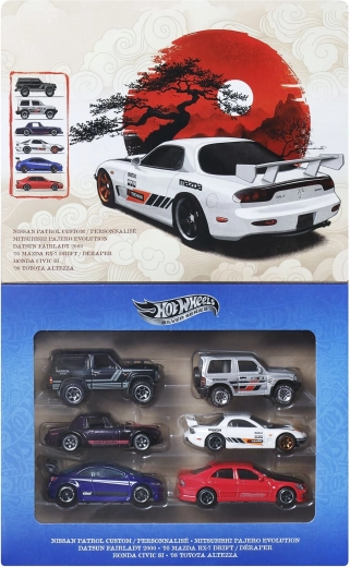 Hot Wheels silver series Streets of Japan – σετ αυτοκινητάκια 1:64
