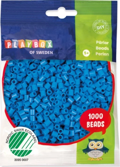 Σιδερώσιμες χάντρες Playbox - μπλε 1000 τεμ.