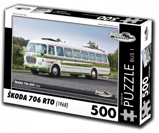 Παζλ RETRO-AUTA Škoda 706 RTO λεωφορείο 500 κομμάτια