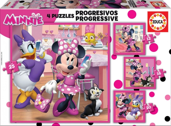 Παζλ Minnie και Daisy της Educa 4 σε 1
