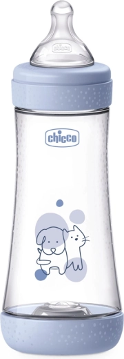 Αντικολικό βρεφικό μπιμπερό Chicco Perfect5 300 ml, γρήγορη ροή, για αγόρια 4m+