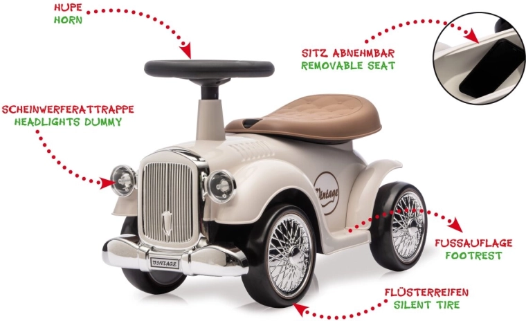 Παιδικό αυτοκινητάκι JAMARA Classic Car λευκό