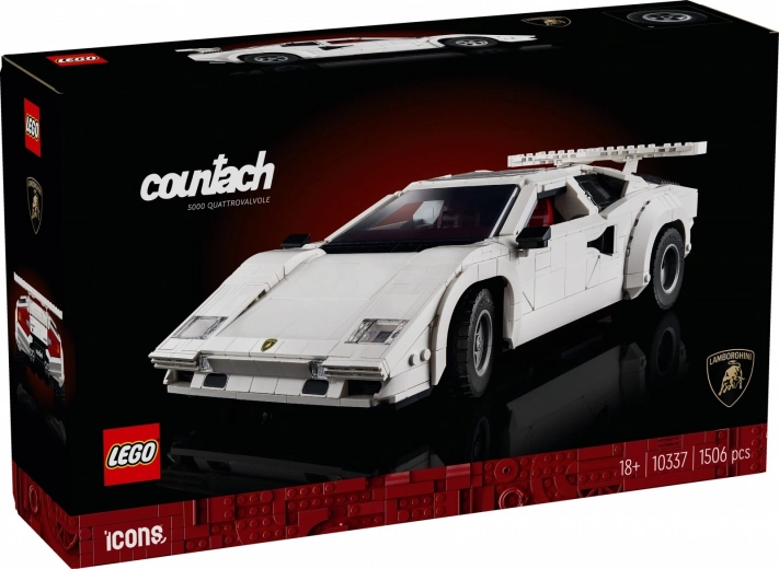 Σετ κατασκευής LEGO Icons Lamborghini Countach 5000 Quattrovalvole