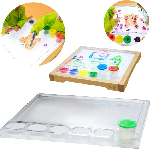 Τετράγωνη ζωγραφική επιφάνεια MASTERKIDZ από πολυκαρβονικό για φωτεινό πάνελ