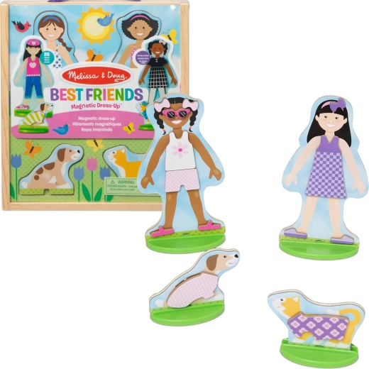 Μαγνητικές κούκλες με ρούχα Melissa & Doug Best Friends